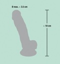 REALISTYCZNE DILDO MEDICAL SILICONE DILDO 18 CM Marka inna