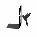 ПОДДЕРЖКА КНИГ ДЛЯ КНИЖНОГО ШКАФА, ЧЕРНАЯ СТАЛЬ, 18 СМ