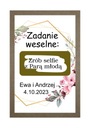 ZDRAPKA Z ZADANIEM WESELNYM RÓŻNE WZORY ŚLUBNE