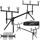 RODPOD STOJAK STANOWISKO KARPIOWE GRUNTOWE 3 WĘDKI CZARNE