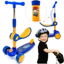 ТРЕХКОЛЕСНЫЙ БАЛАНСИРОВОЧНЫЙ САМОКАТ С СИДЕНЬЕМ, СВЕТЯЩИМСЯ КОЛЕСАМИ