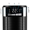 Тихий колонный вентилятор Yoer XXL Напольный вентилятор +WiFi +Ions +AROMA