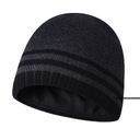Czapki Knitted Striped Protection Hat