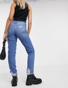 TOPSHOP JEANSY MOM KLASYCZNE NIEBIESKIE 25x32 DUQ