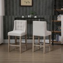 Zestaw 2 stołków barowych nowoczesne krzesła kuchenne krzesła barowe d Marka Homcom