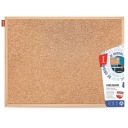 ПРОБКОВАЯ ДОСКА ДЕРЕВЯННАЯ РАМА 60x80см MEMOBE 1 ШТ.