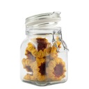 КВАДРАТНАЯ СТЕКЛЯННАЯ БАНКА С КРЫШКОЙ И ПРОКЛАДКОЙ 750МЛ