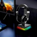 ПОДСТАВКА ДЕРЖАТЕЛЬ ДЛЯ НАУШНИКОВ RGB ПОДСВЕТКА USB-ХАБ