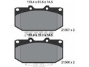 PADS FRONT SUBARU IMPREZA GC 2.0 98-00 GD 2.0 2.5 00-08 GG 2.0 2.5 00-08 photo 2 - milautoparts-fr.ukrlive.com