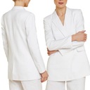 Женская льняная куртка Dunnes, длинная, белая куртка, пуговицы, S 36