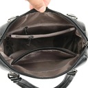 Dámska kabelka Čierna Elegantná Kožená Priestranná taška na rameno Batoh Hlavná tkanina ekologická koža