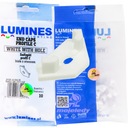 10x Zaślepka do profila LED LUMINES C biała z otworem