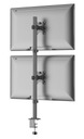 Настольный держатель высотой 81 см для двух мониторов 13–32 дюйма.