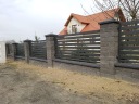 Бетонная вальмовая крыша 45х45х12см красная
