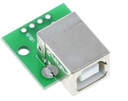 Переходник USB типа B на печатную плату для пайки