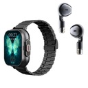 Умные часы 2 в 1 с наушниками. Функция мониторинга артериального давления и сердечного ритма.