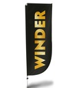 Flaga Reklamowa prostokątna Winder 380x90cm BATFAN