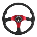 ЧЕРВОНИЙ 350MM RACING CAR SPORT КЕРМО GLEBOKIE NACZYNIE 6 БОЛТІВ УНІВЕРСАЛЬНИЙ  (18412468942) фото min 10
