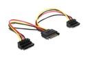 Угловой разветвитель питания 2x SATA CC-SATAM2F-02