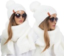 CZAPKA beanie + KOMIN SZALIK POLSKI KOMPLET KOLORY