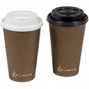 БУМАЖНЫЕ КОФЕЙНЫЕ КРУЖКИ C4Y 400МЛ + КРЫШКИ 50 ШТ (для перепродажи)