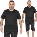 МУЖСКАЯ ХЛОПКОВАЯ ПИЖАМА БОЛЬШОГО РАЗМЕРА С КОРОТКИМИ РУКАВАМИ