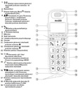 БЕСПРОВОДНОЙ НАСТОЛЬНЫЙ ТЕЛЕФОН MC6800 Белый