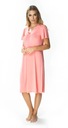 MEWA Krásna dámska nočná košeľa Consuela 56 ružová Dĺžka pod kolená