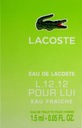 Lacoste L.12.12 Pour Lui Fraiche 1,5 мл EDT образец