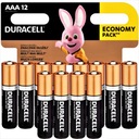 12 ОРИГИНАЛЬНЫХ ЩЕЛОЧНЫХ БАТАРЕЙ DURACELL LR3 AAA, срок действия 10 лет.