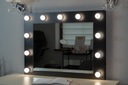 Голливудское зеркало, черный туалетный столик, светодиодный набор для макияжа