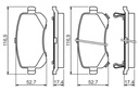 ZAPATAS DE FRENADO PARTE TRASERA DODGE JOURNEY 2.0 CRD 2.4 VVT 