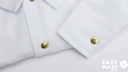 Body eleganckie białe koszulowe złote napki 62 Kod producenta Body Marija 62 154944930
