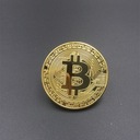 Сувенирная позолоченная монета Bitcoin K в креативном стиле