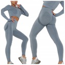 SET фитнес-спортивный топ бесшовные леггинсы M