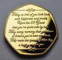 The Commemorative Coin Company 50th GOLDEN WEDDING ANNIVERSARY 24ct ...