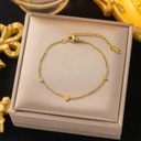 Sada zlatých šperkov Jemné retiazky Srdiečka Chirurgická oceľ Materiál pozlátený oceľ iný materiál