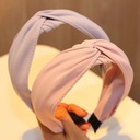 Ободок для волос в стиле бохо, розовый, пудровый, классический узел-тюрбан