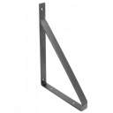 ОПОРА ПОЛКИ GINO GTV, ЧЕРНЫЙ КРОНШТЕЙН