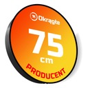 Рекламный световой короб светодиодный круглый, 1-сторонний, 75 см