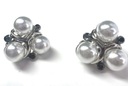 Серебряные серьги с жемчугом Аксессуары Лолита