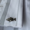 Модные запонки EXC Fish Carp Silver Carp для рыболовов в футляре