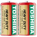 2 батарейки TOSHIBA POWERFUL HEAVY DUTY R14 C 1,5 В