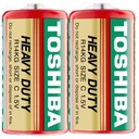 2 аккумулятора TOSHIBA POWERFUL HEAVY DUTY R14 C 1,5 В