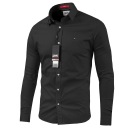 Джинсовая рубашка Tommy Hilfiger M-XXL SLIM FIT, черный размер. л