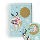 Kartka zdrapka - jestem w CIĄŻY Boże narodzenie