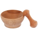 MOŹDZIERZ drewniany z tłuczkiem do przypraw