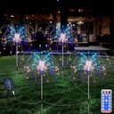 4x120 СВЕТОДИОДНАЯ ЦВЕТНАЯ СОЛНЕЧНАЯ САДОВАЯ ЛАМПА Одуванчик СОЛНЕЧНЫЕ СОЛНЕЧНЫЕ ЛАМПЫ