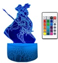 3D СВЕТОДИОДНАЯ ЛАМПА USB GENSHIN IMPACT АНИМАНГА ПИЛОТ