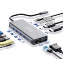 АДАПТЕР-ХАБ 12 в 1 USB-C 2 разъема HDMI VGA RJ45 M1